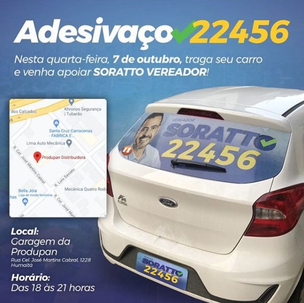 Adesivaço em Apoio ao Soratto 22.456