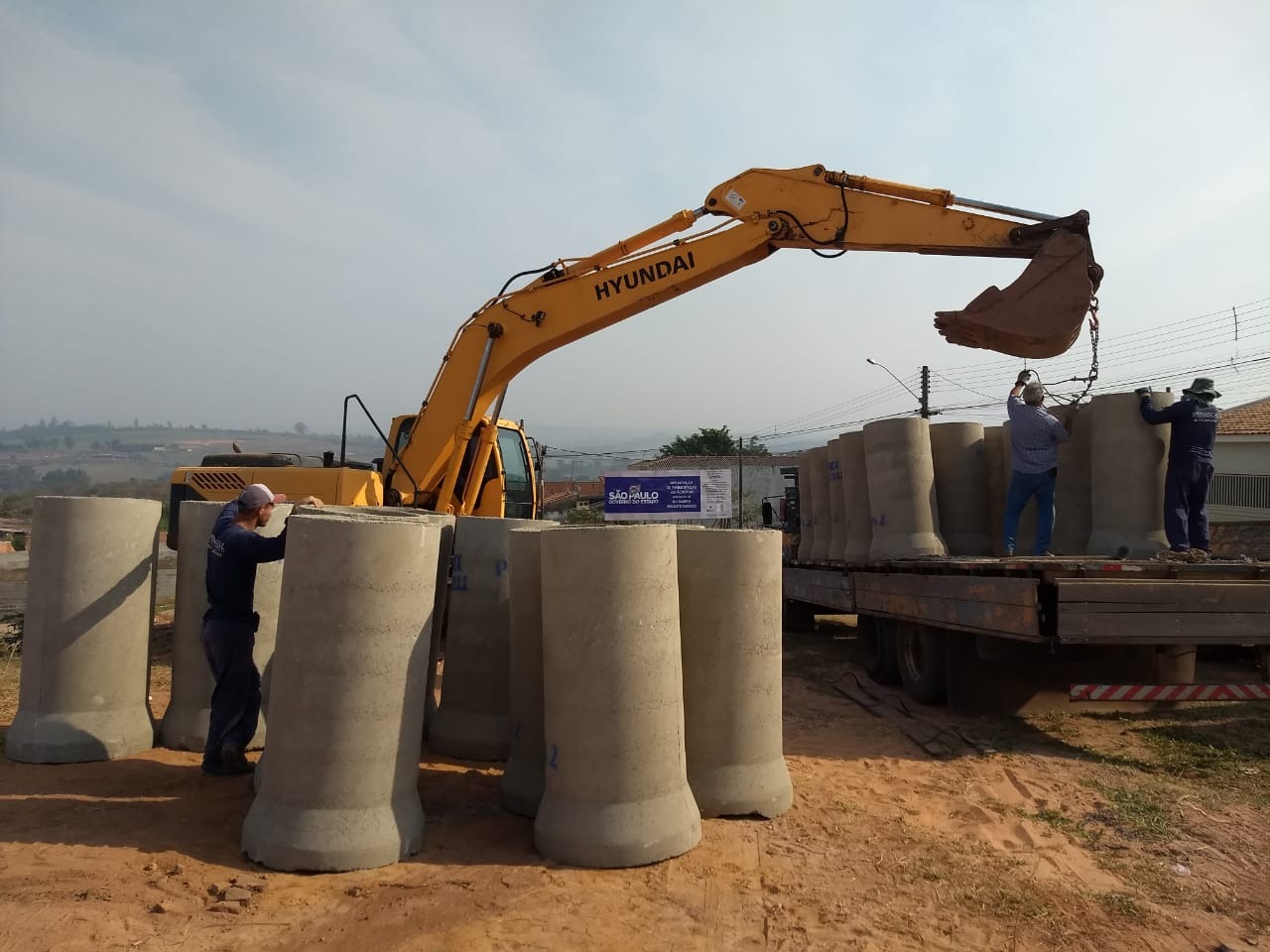 Obras avançando no Recanto Paraíso