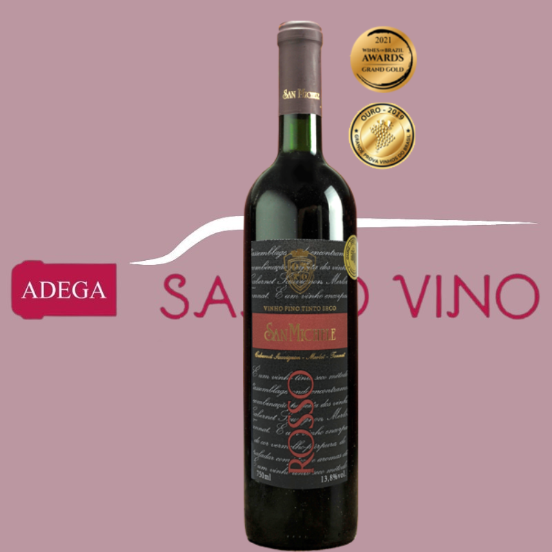 SAN MICHELE ROSSO TINTO SECO CABERNET SAUVIGNON MERLOT E TANNAT