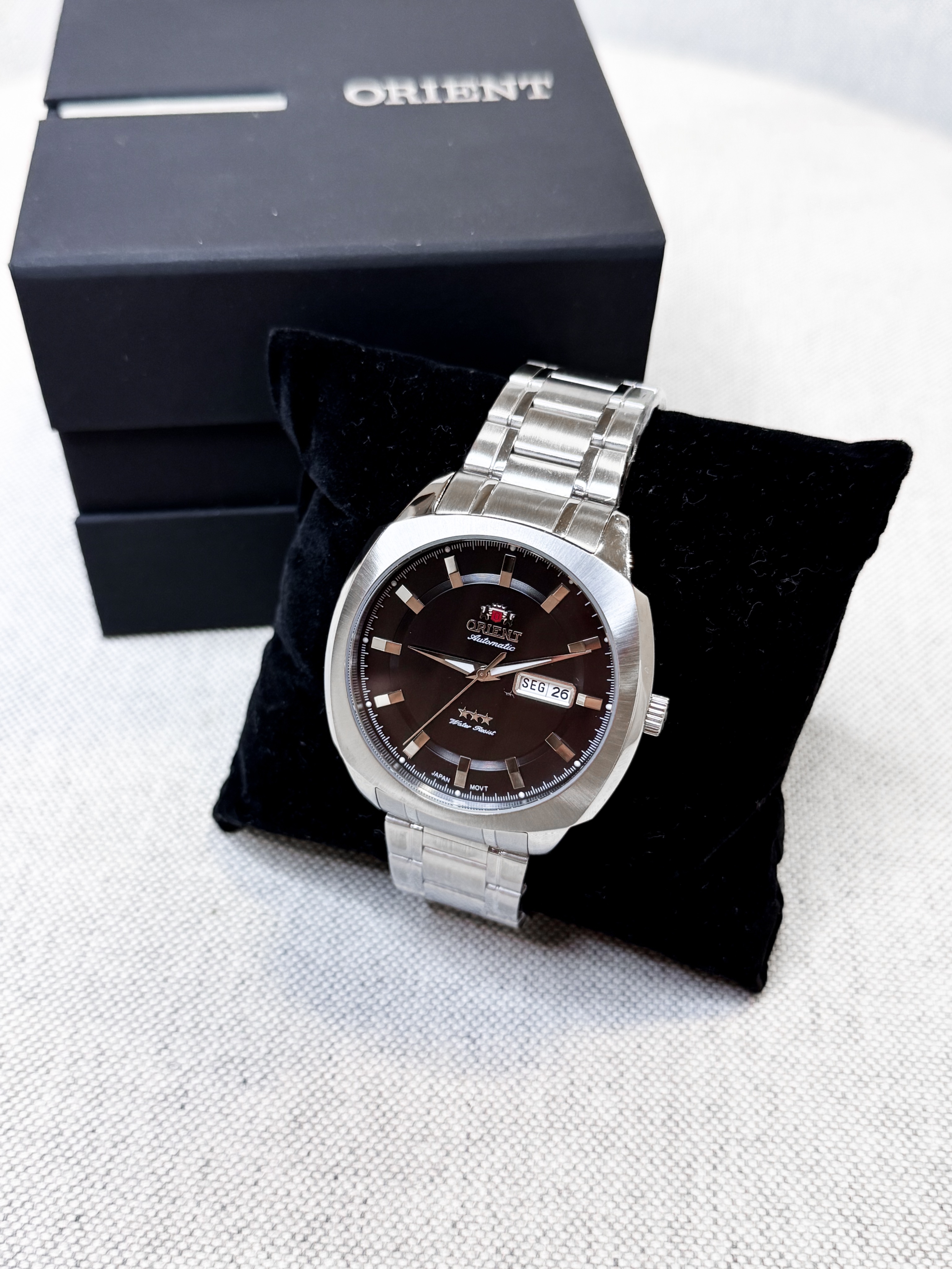 RELÓGIO ORIENT AUTOMÁTICO MASCULINO CLÁSSICO F49SS022 PRETO