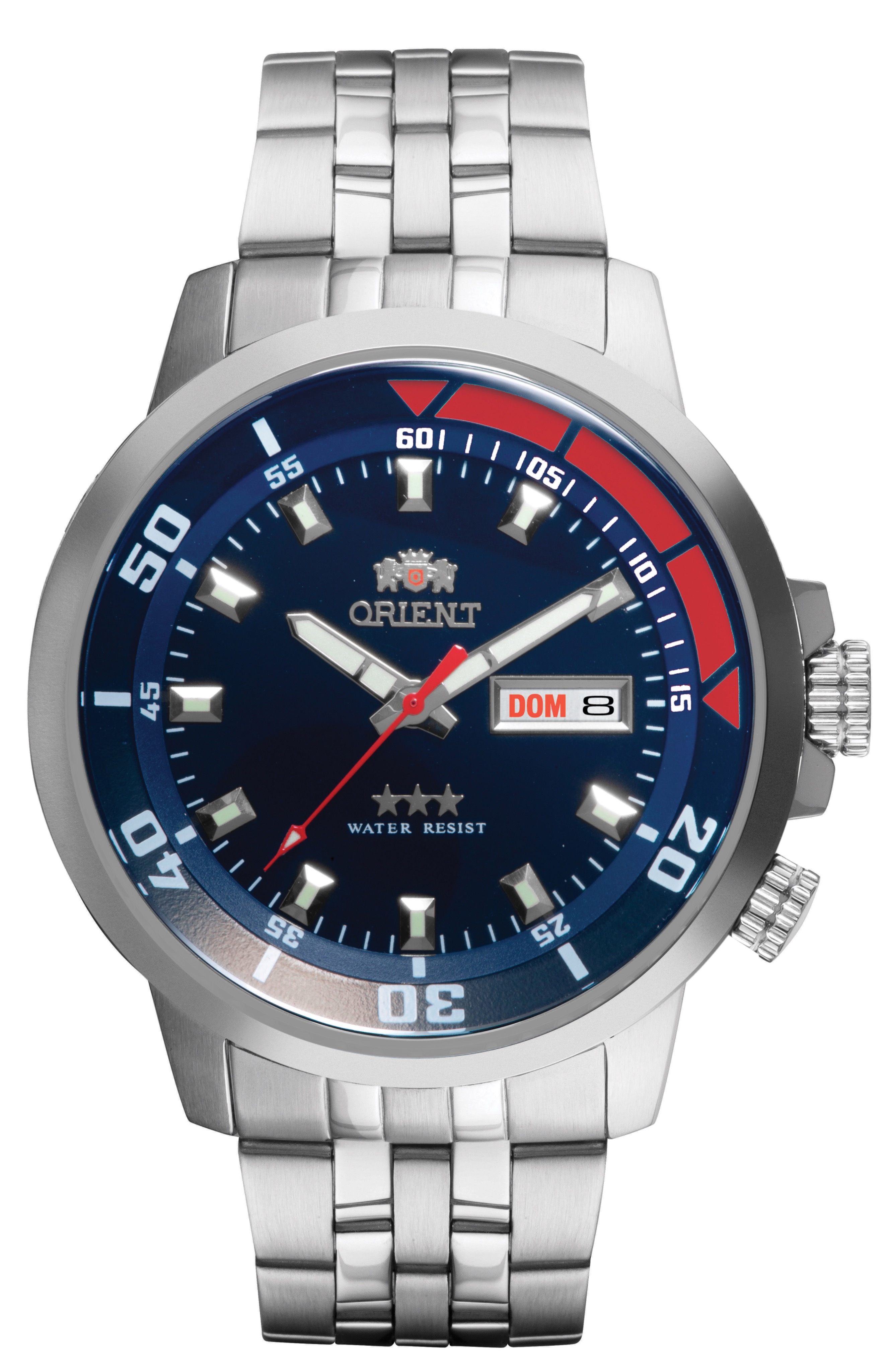 RELÓGIO ORIENT AUTOMÁTICO MASCULINO 469SS058NH AZUL 