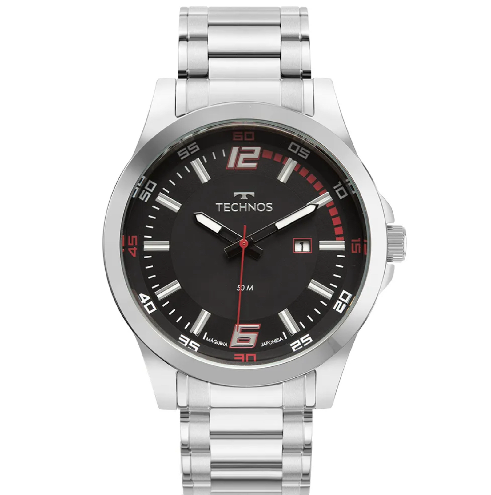 Relógio Technos Masculino Racer Prata 2115NBB/1K