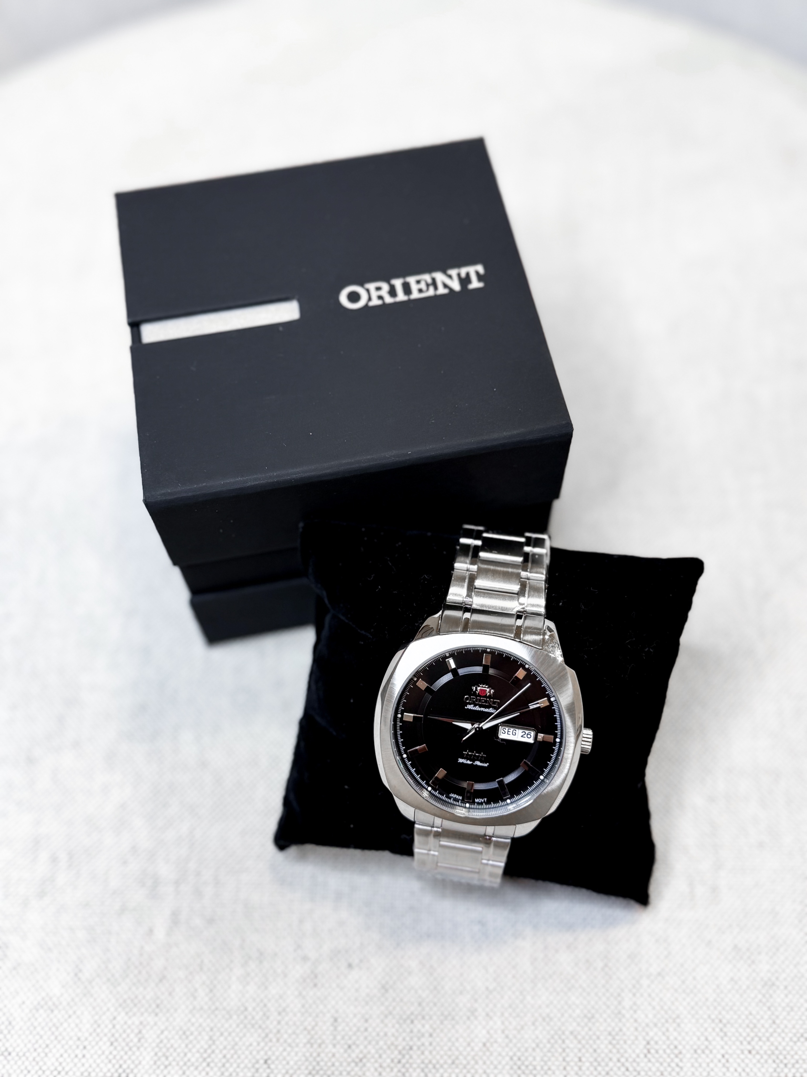 RELÓGIO ORIENT AUTOMÁTICO MASCULINO CLÁSSICO F49SS022 PRETO