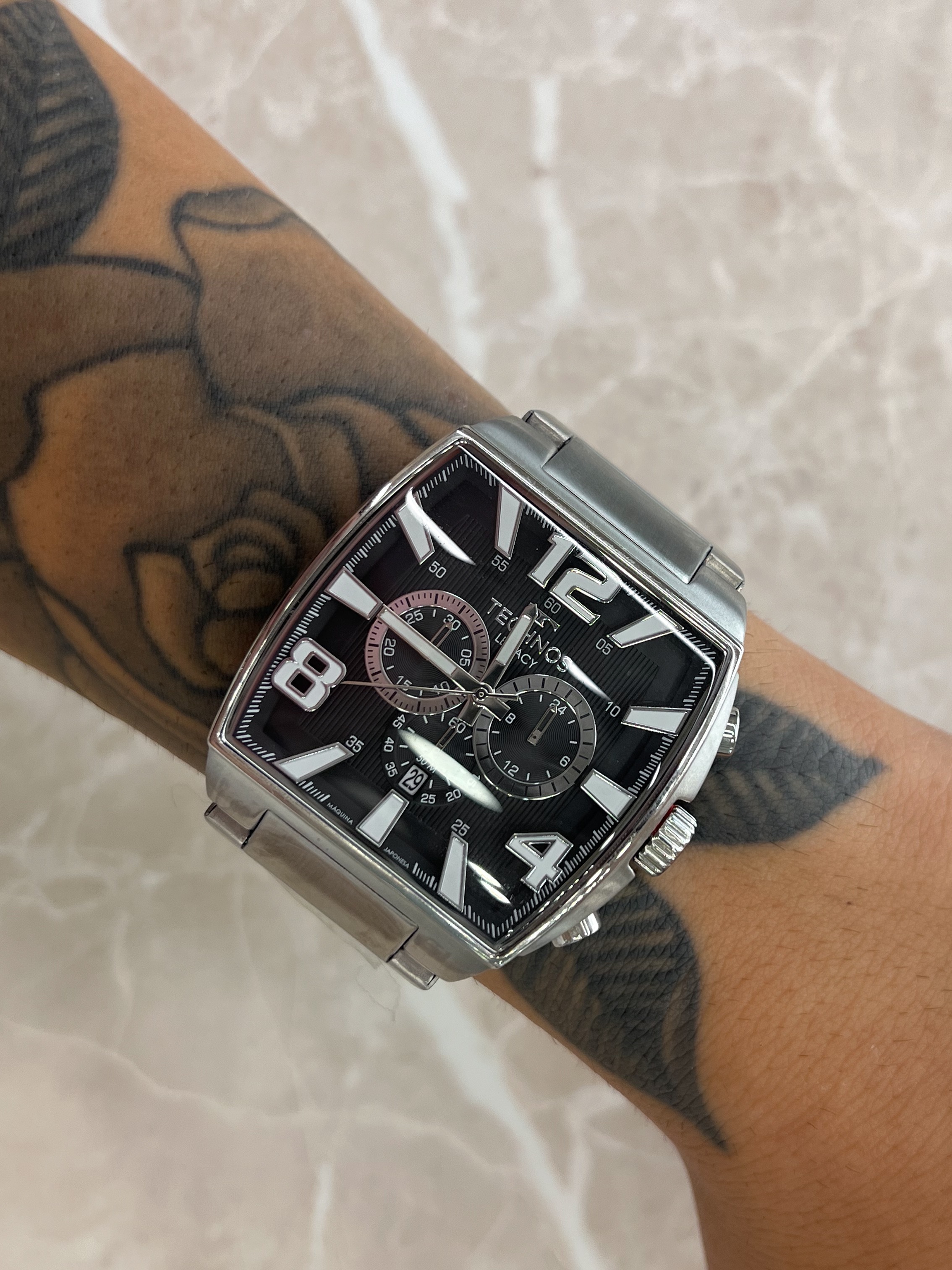 Relógio Masculino Technos Legacy Prata JS25BAW/1K