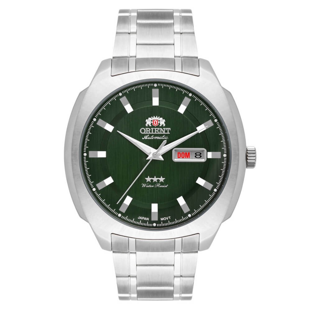 RELÓGIO ORIENT AUTOMÁTICO MASCULINO CLÁSSICO F49SS022 VERDE