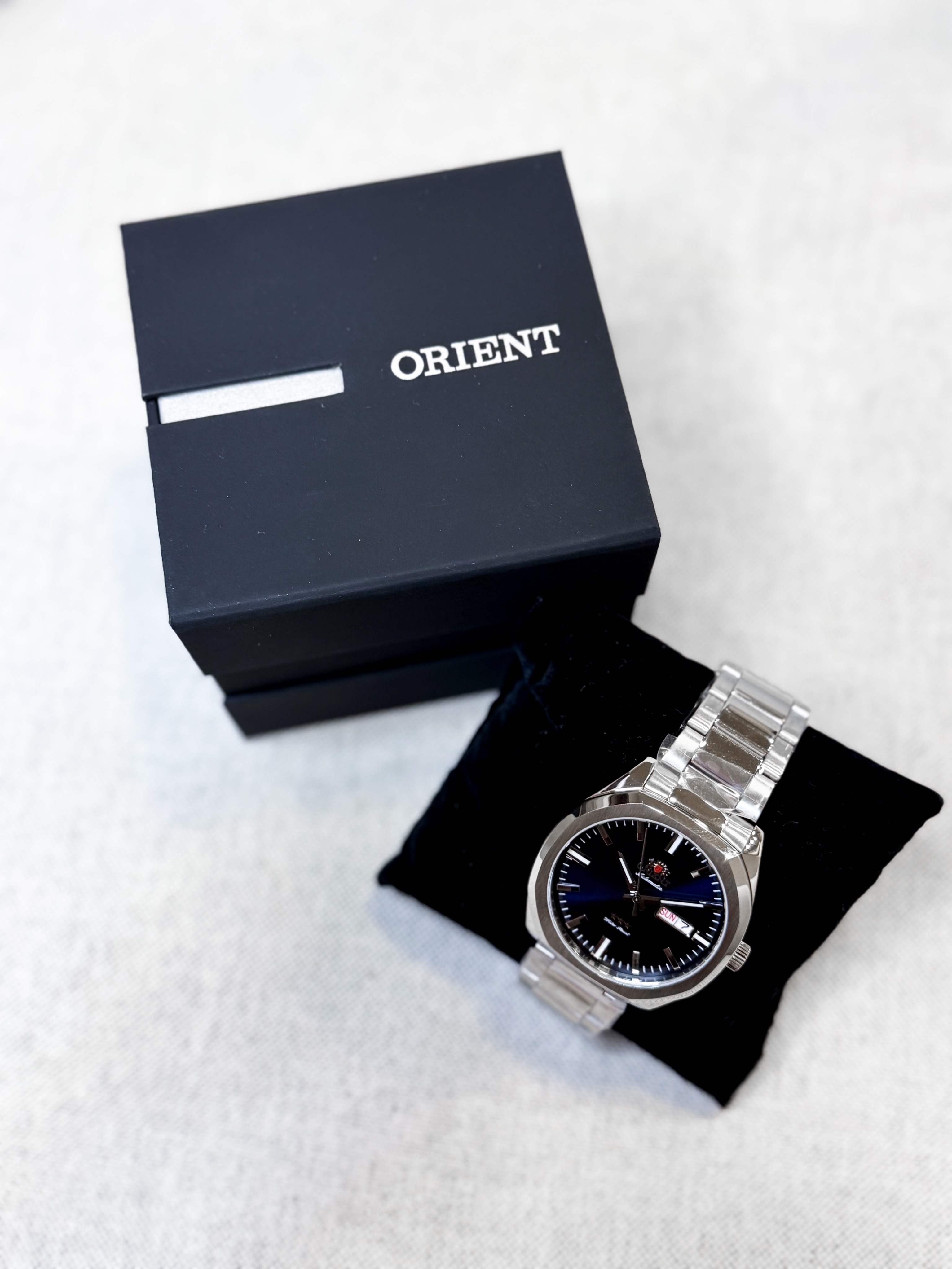RELÓGIO ORIENT AUTOMÁTICO MASCULINO CLÁSSICO F49SS022 AZUL