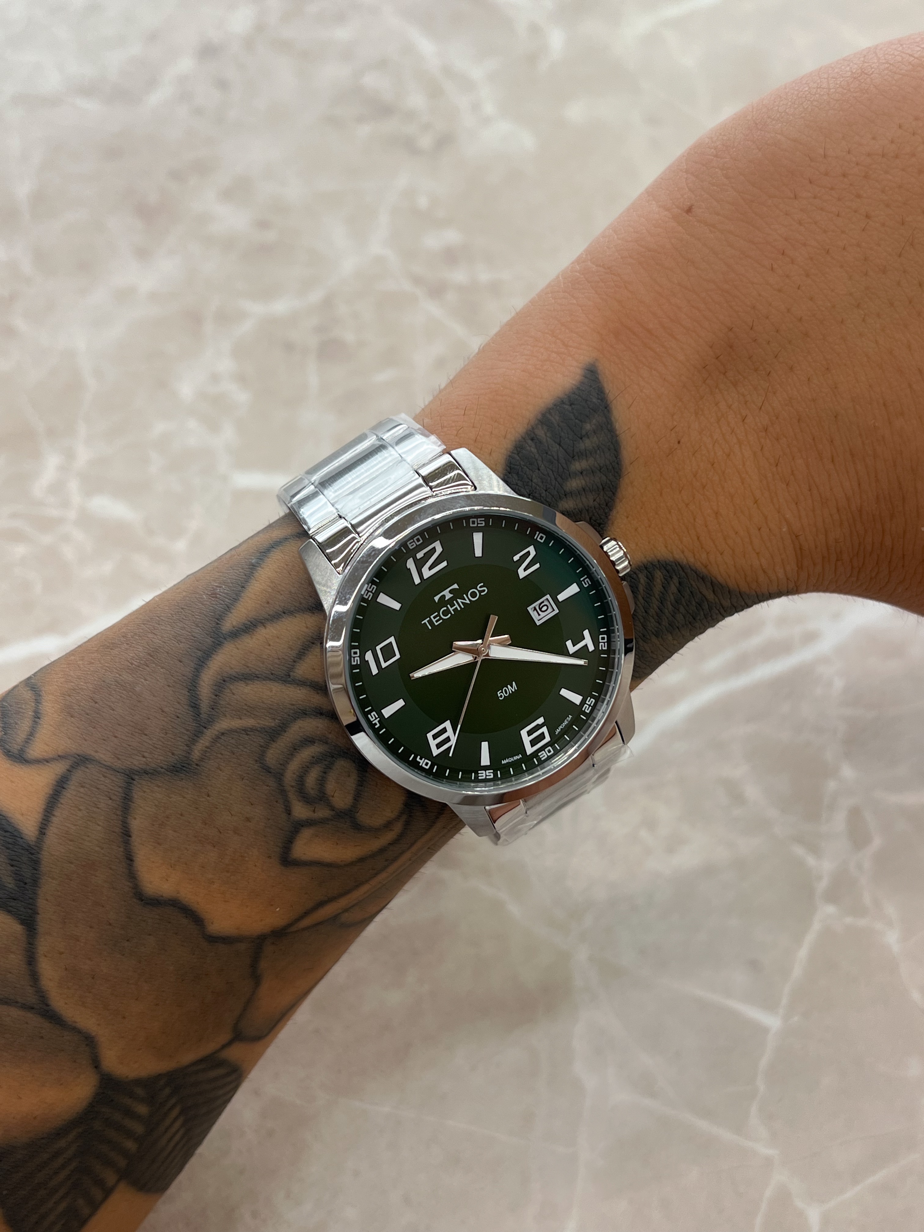 Relógio Technos Masculino Racer Prata 2315LAT/1V
