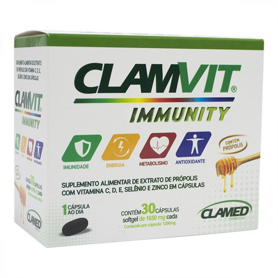 CLAMVIT IMMUNITY COM 30 CAPSULAS SOFTGEL1
