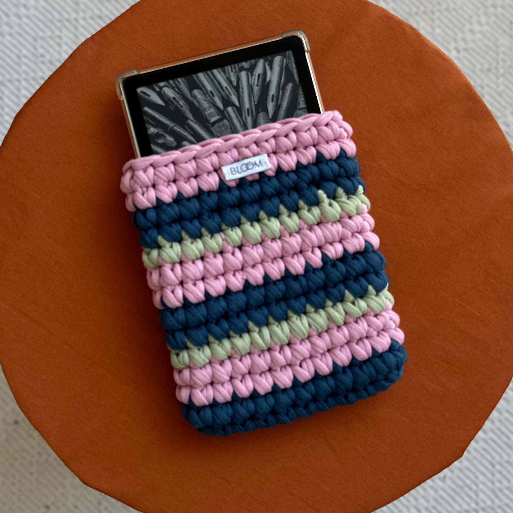 Case para Kindle - Azul, Rosa e Verde