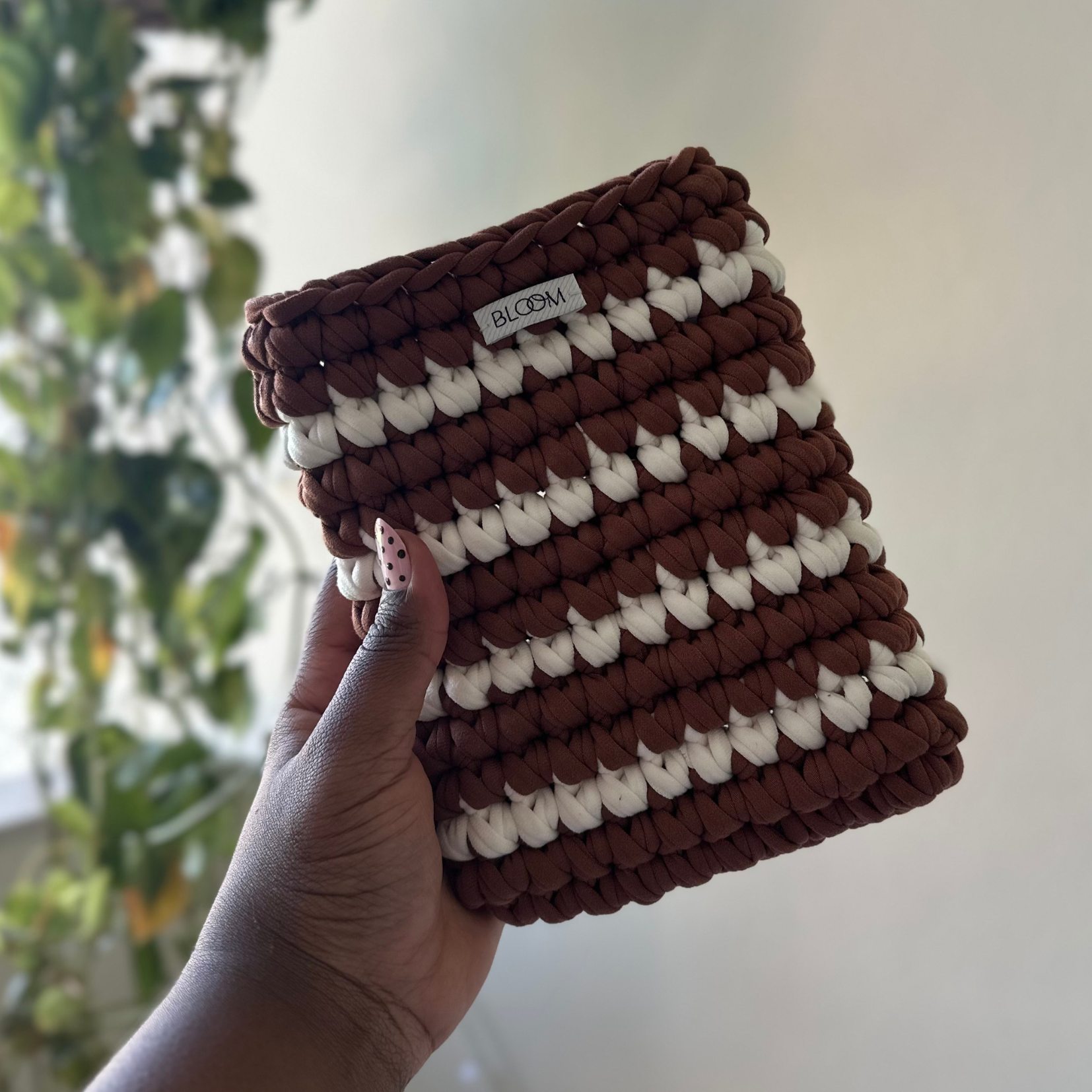 Case para Kindle - Marrom e Branco