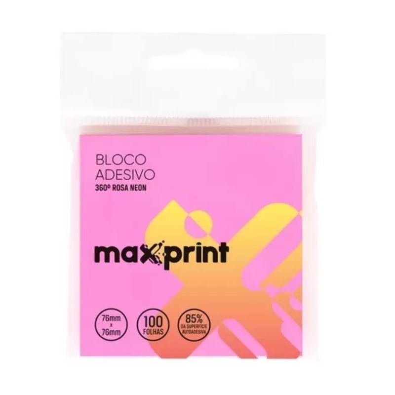 Bloco Adesivo Maxprint - 100 Folhas