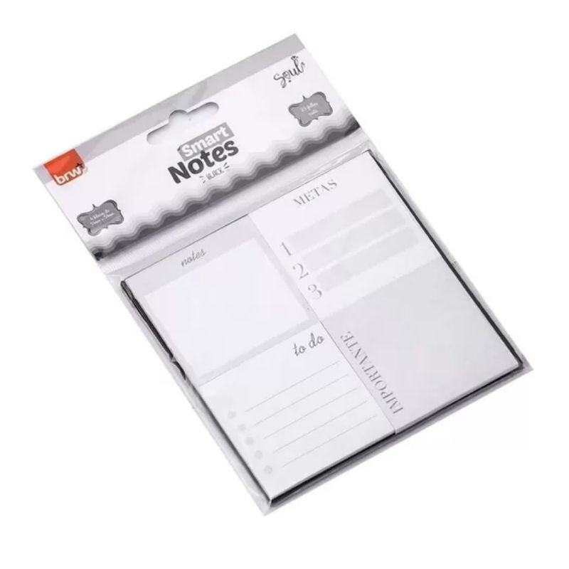 Bloco Auto Adesivo Smart Notes Black - Brw