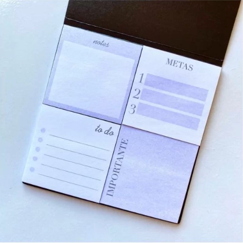 Bloco Auto Adesivo Smart Notes Black - Brw