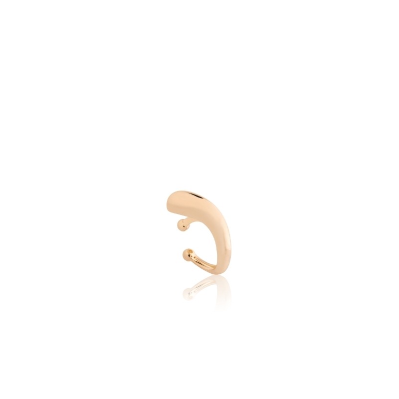 Piercing Ear Cuff P Cheio Folheado Ouro 18K