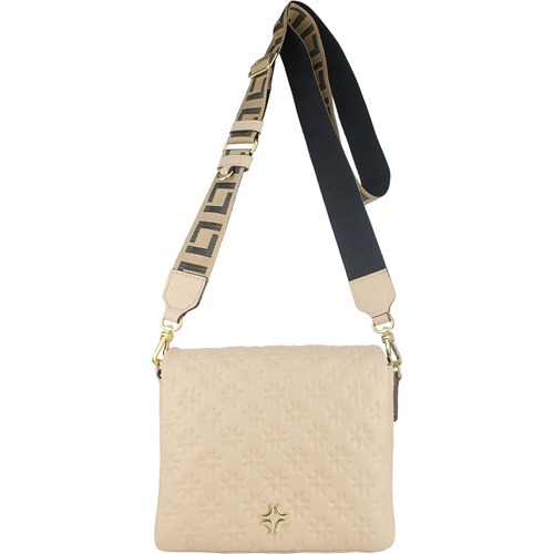 BOLSA PEQUENA COURO SAARA AREIA