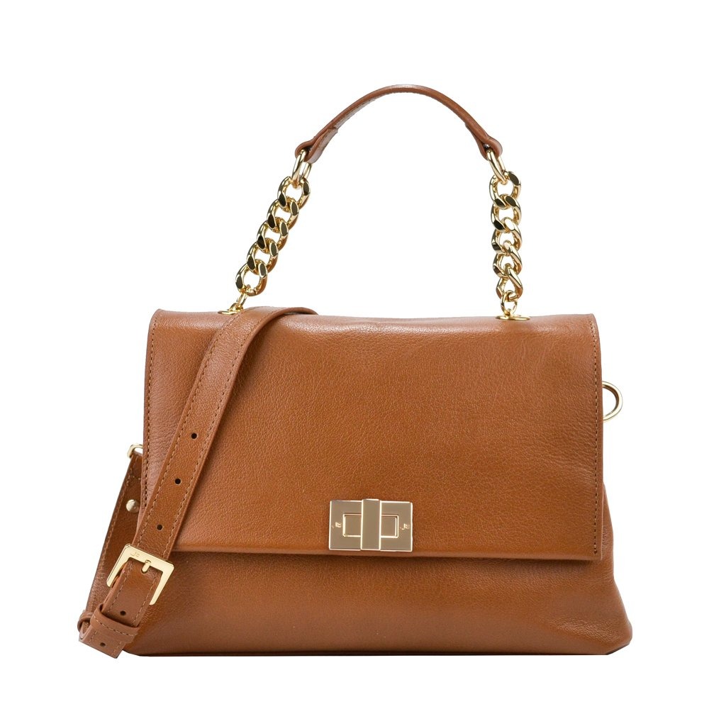 Bolsa Satchel Avelã