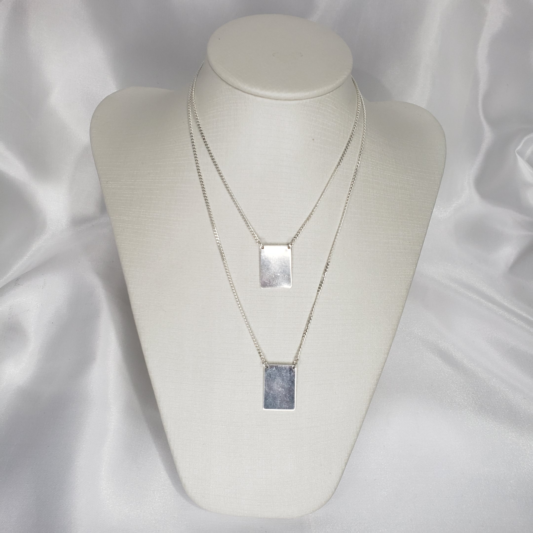 Escapulário Plaquinhas para Gravação Prata 925