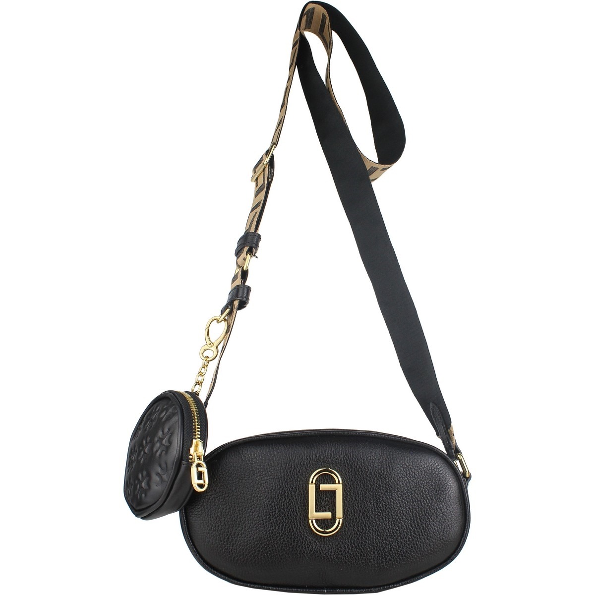 BOLSA PEQUENA COURO NEW RIDGE PRETO