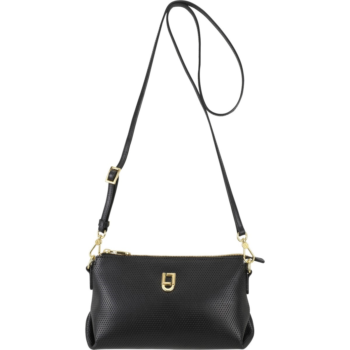 BOLSA PRETO MÉDIA COURO ORDINE 