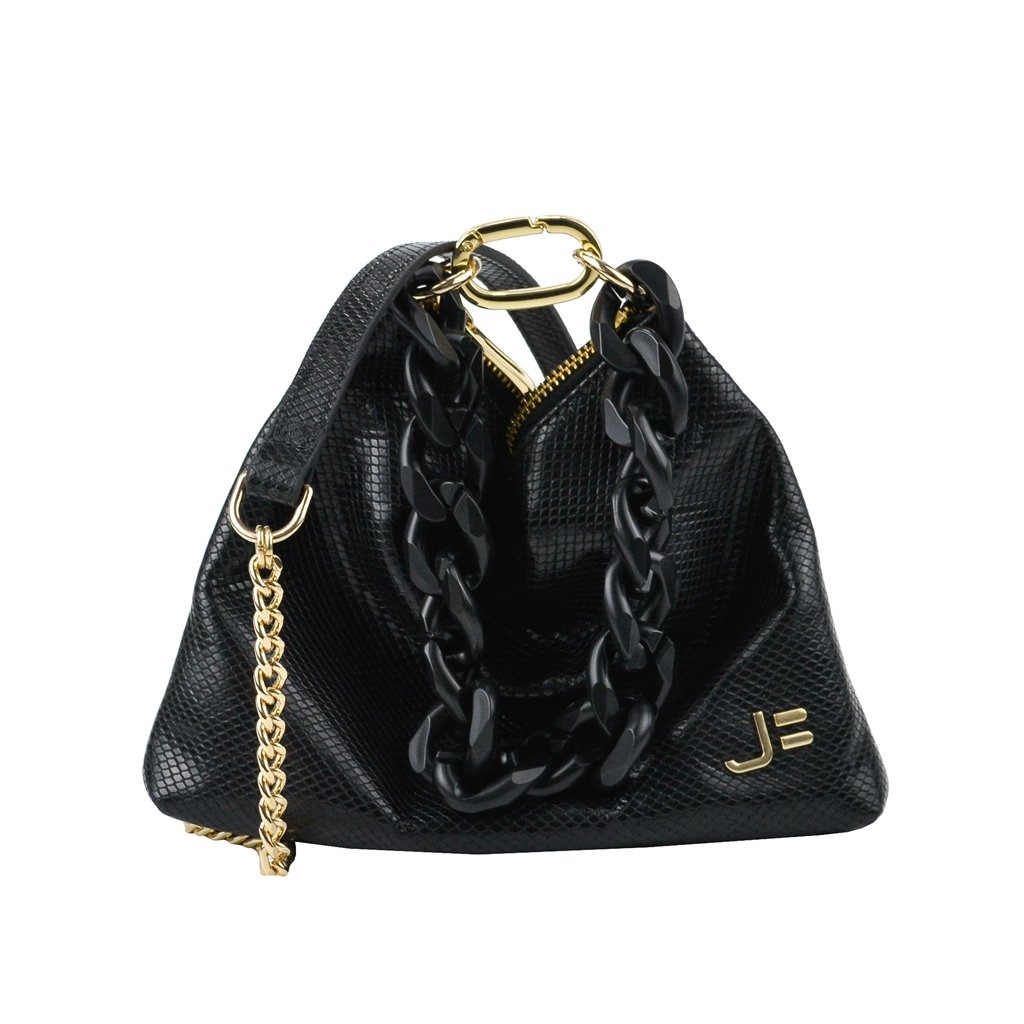 Bolsa 3 em 1 Preto Corrente Couro