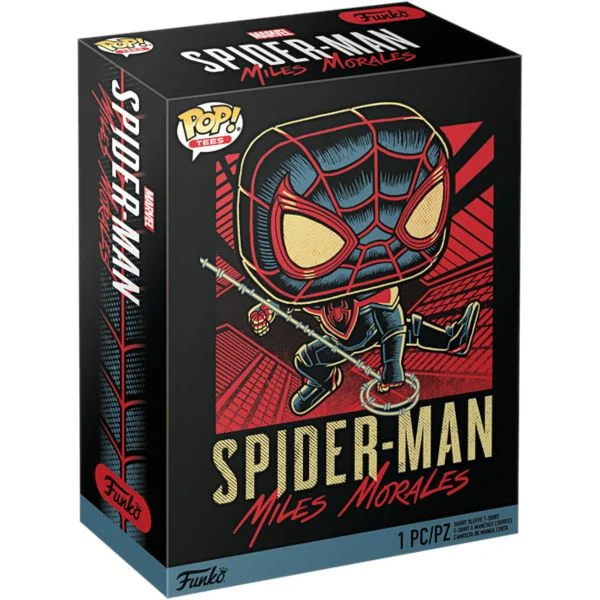 Pop! Tees Camiseta: Spider Man Miles Morales - Miles Morales Tam. PP