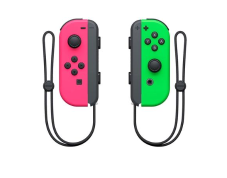 Controle Nintendo Switch Joy-Con, Rosa e Verde 
