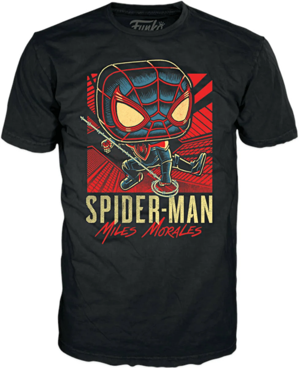 Pop! Tees Camiseta: Spider Man Miles Morales - Miles Morales Tam. PP