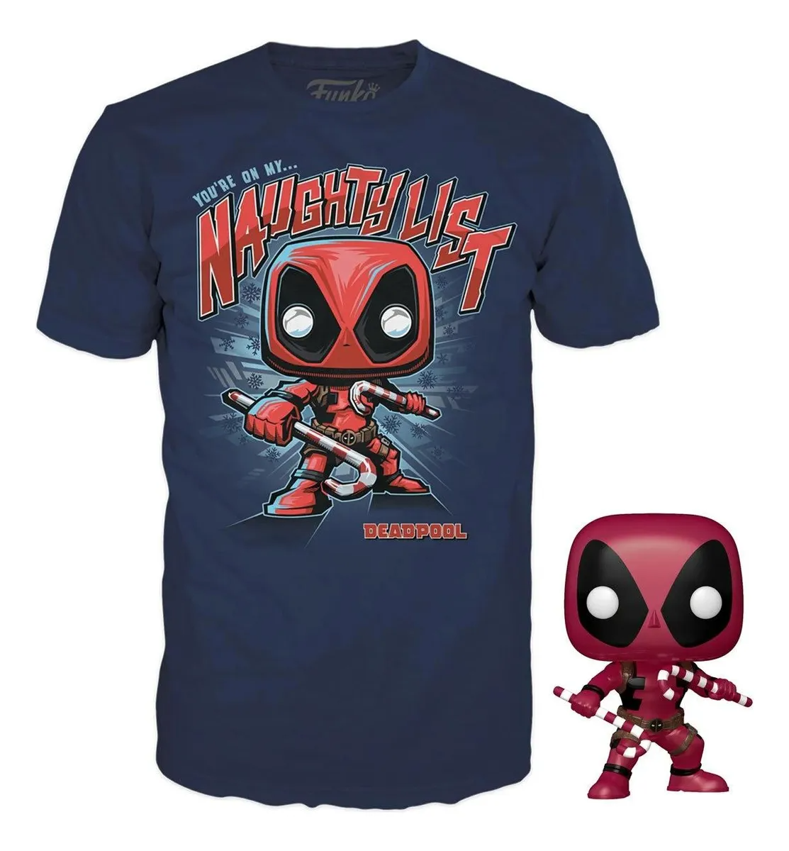 Pop! Tees Camiseta Marvel - Deadpool + FUNKO - Tam. M