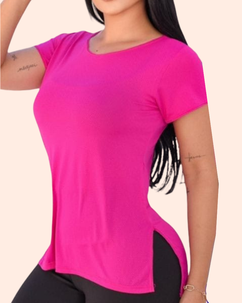 MOLDE  Blusa Fitness Academia Feminina Fenda Tam. PP ao XG