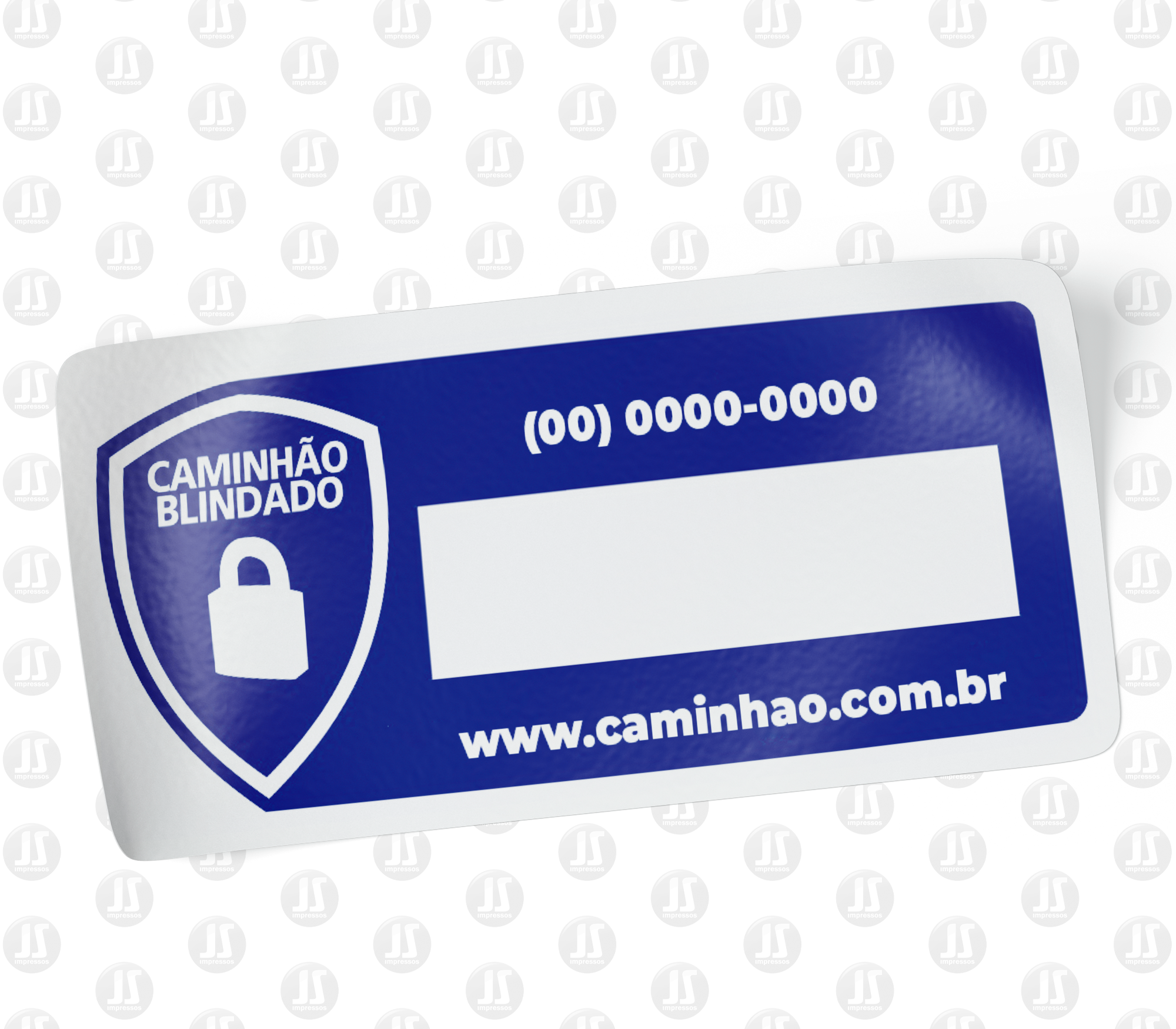 Adesivos Caminhão Blindado Azul 8x4