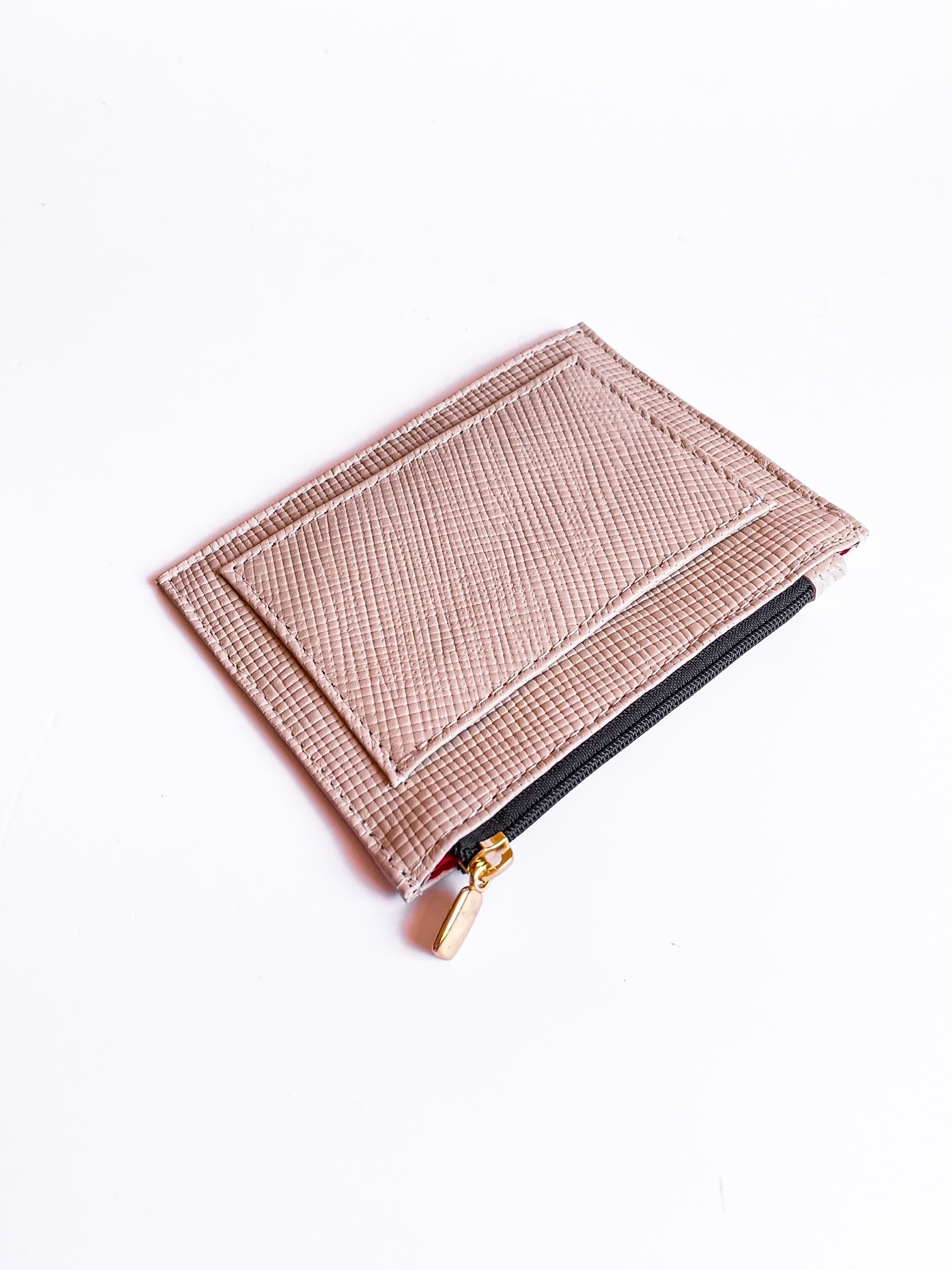 Carteira Mini - Nude Safiano