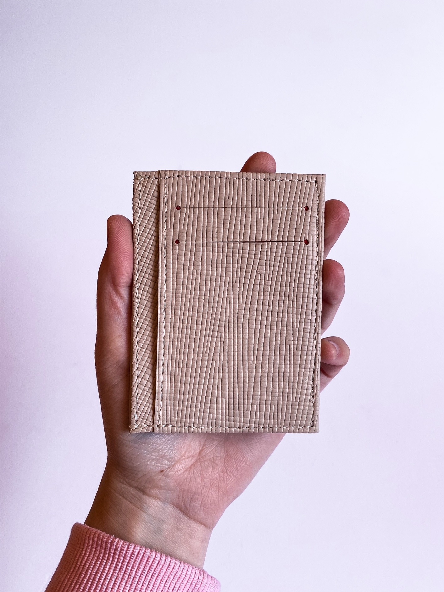 Porta Cartão - Nude Safiano