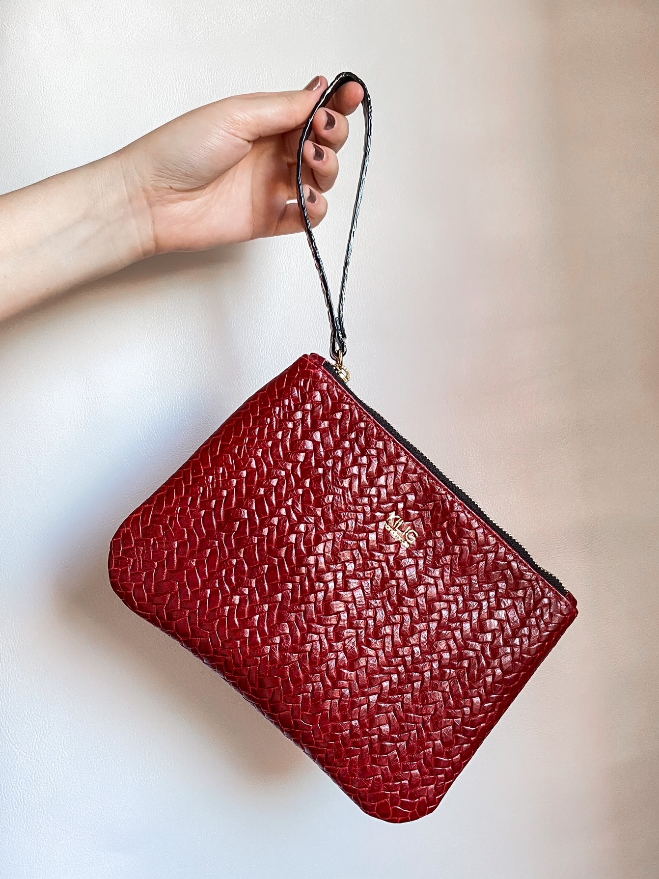 Necessaire Básica - Bordô Trançado