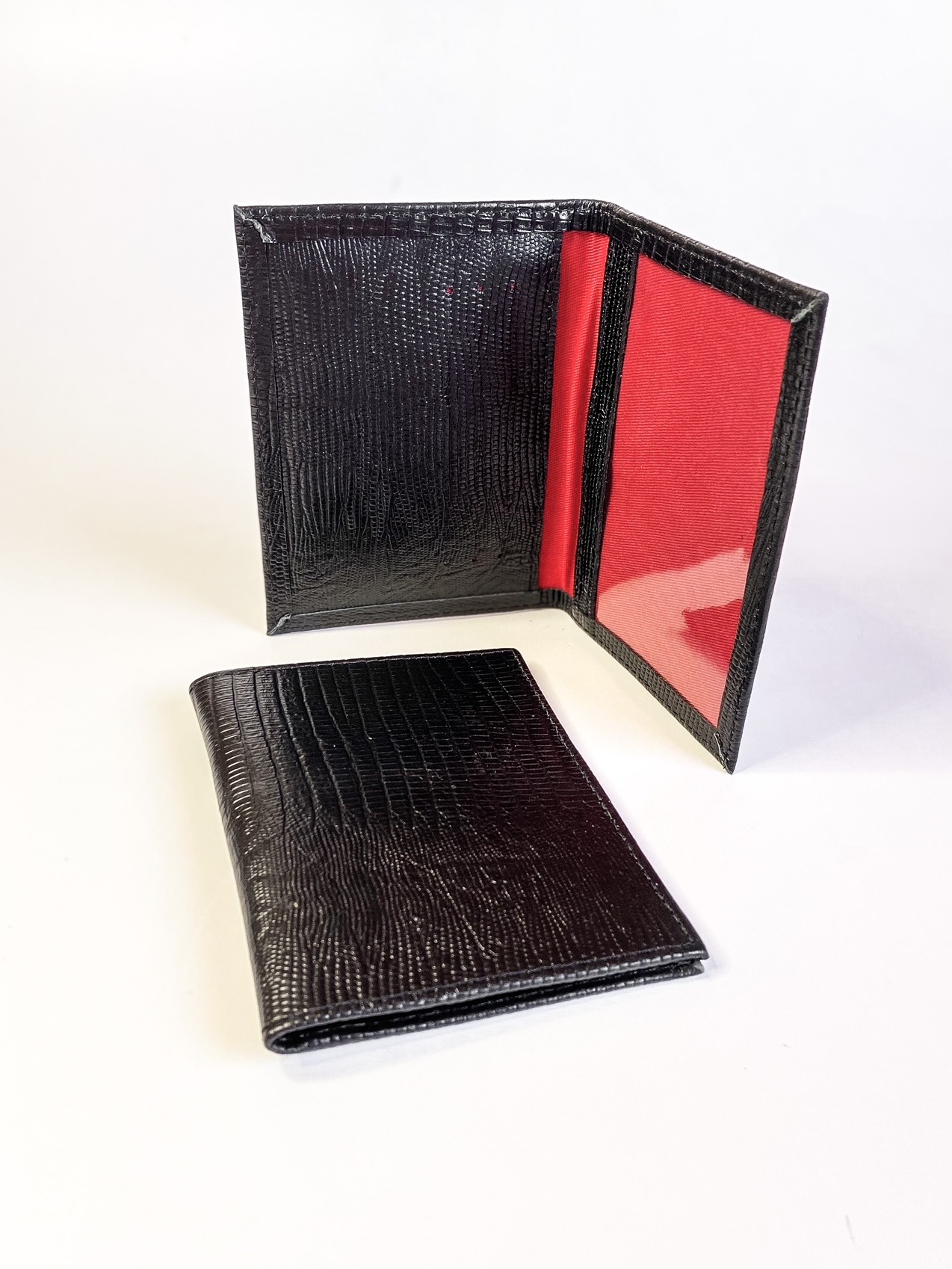 Carteira/ Porta Documentos - Preto lezard
