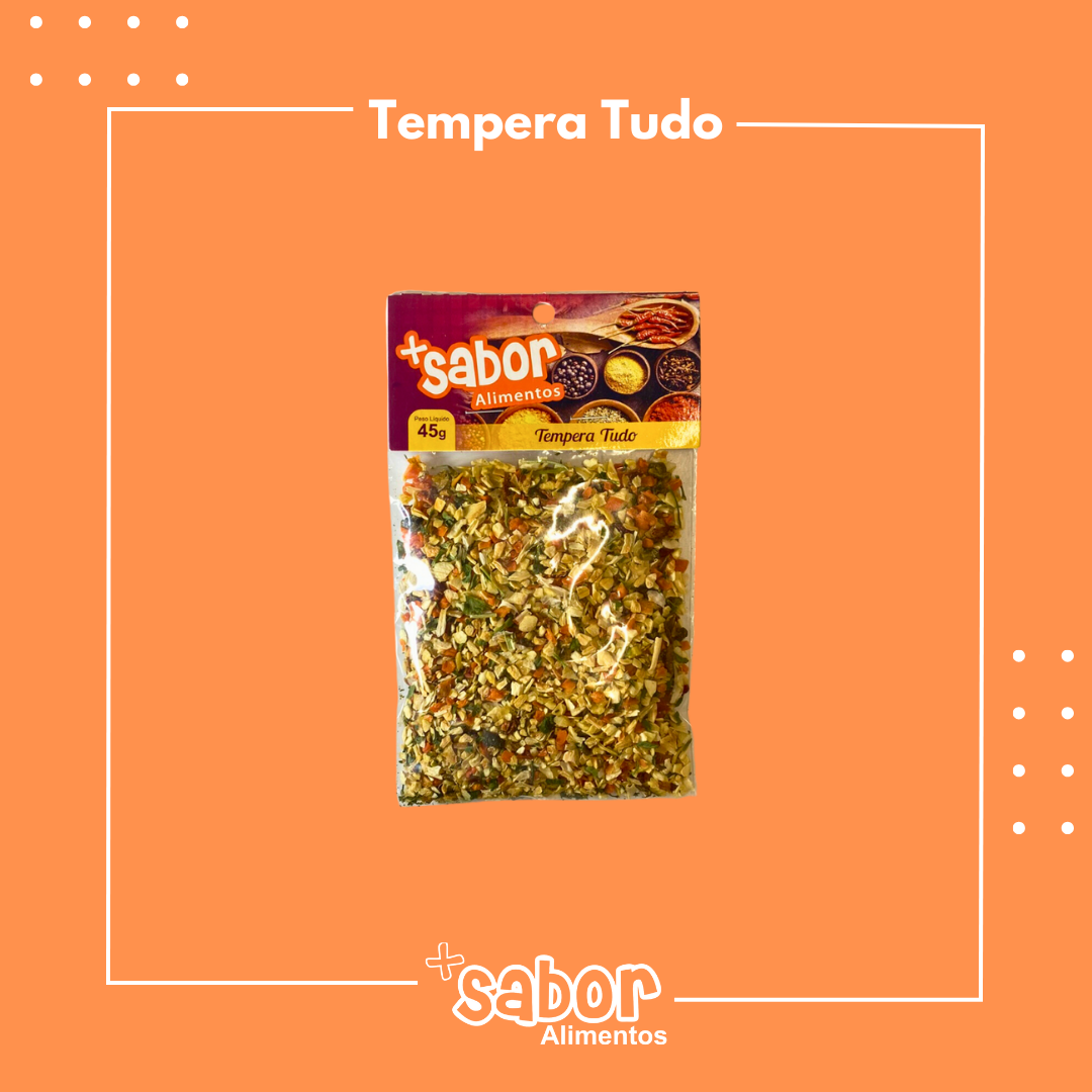 Tempera Tudo - 45g - Caixa com 10 Unidades