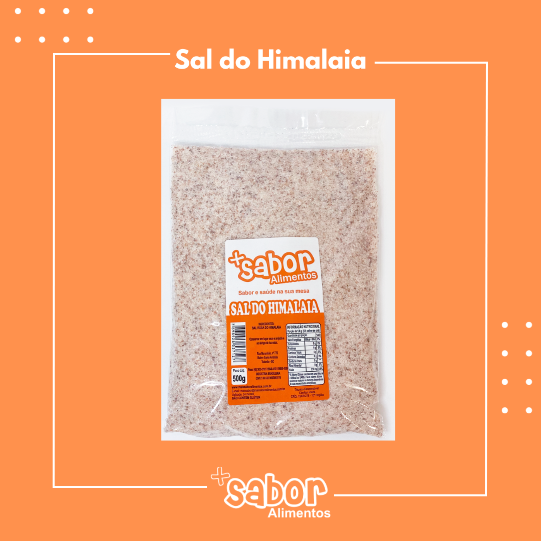 Sal do Himalaia - 500g - Caixa com 10 Unidades