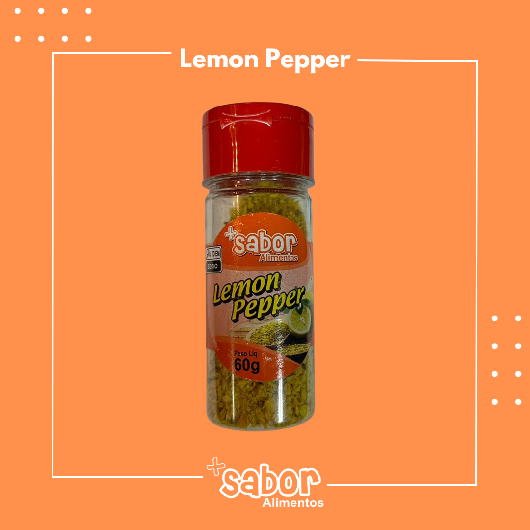 Lemon Pepper - 60g - Caixa com 10 Unidades