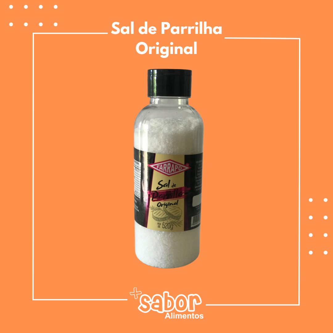Sal de Parrilha Original - 520g - Caixa com 10 Unidades