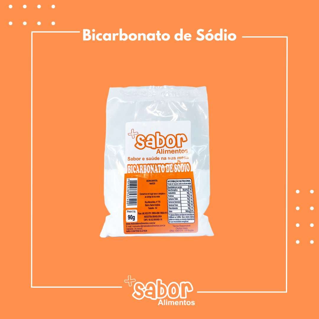 Bicarbonato de Sódio - 90g