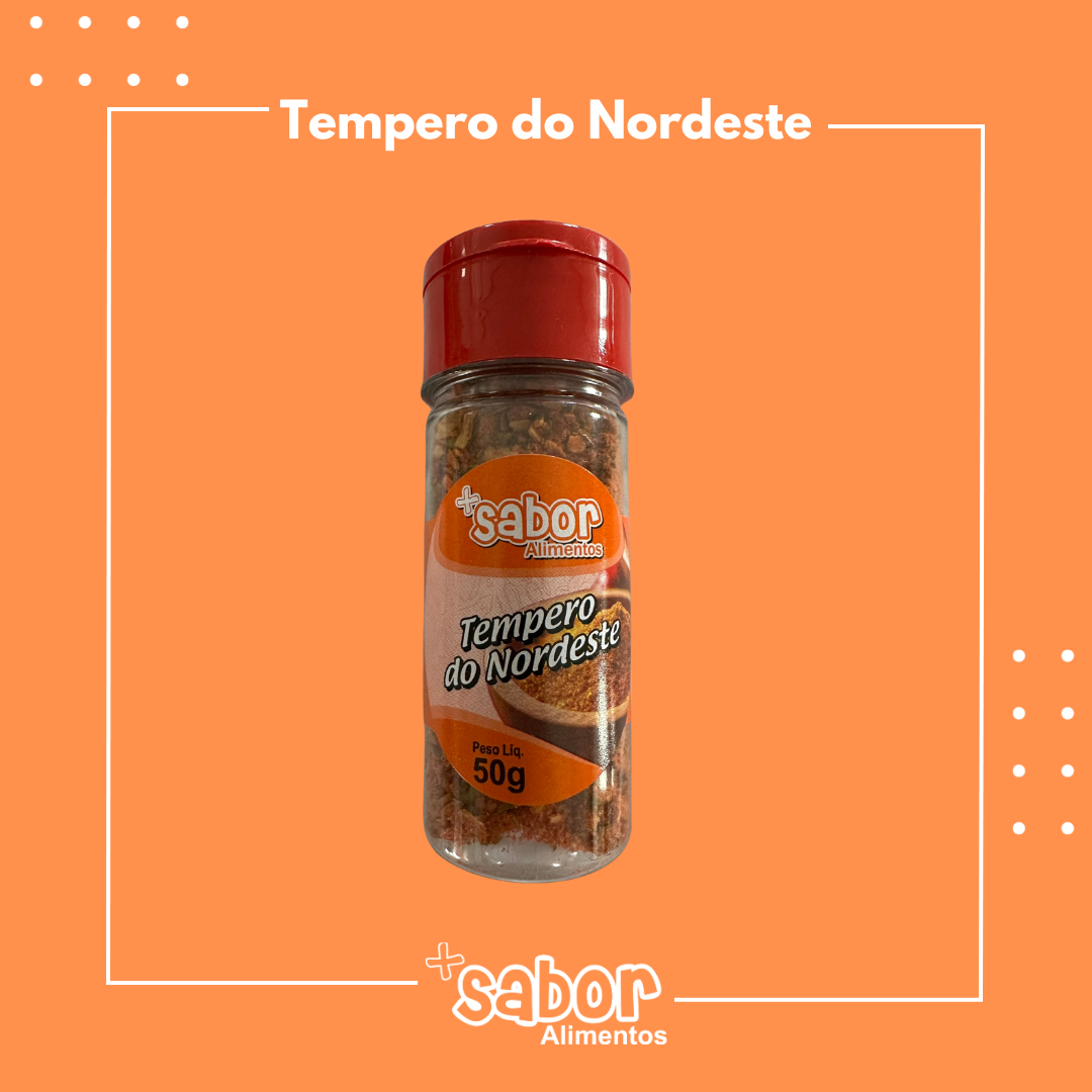 Tempero do Nordeste - 50g - Caixa com 10 Unidades