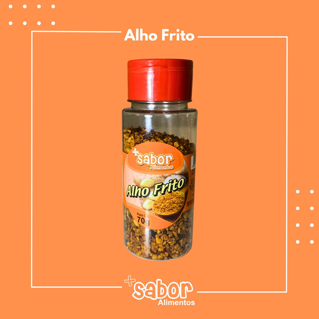 Alho Frito - 70g - Caixa com 10 Unidades
