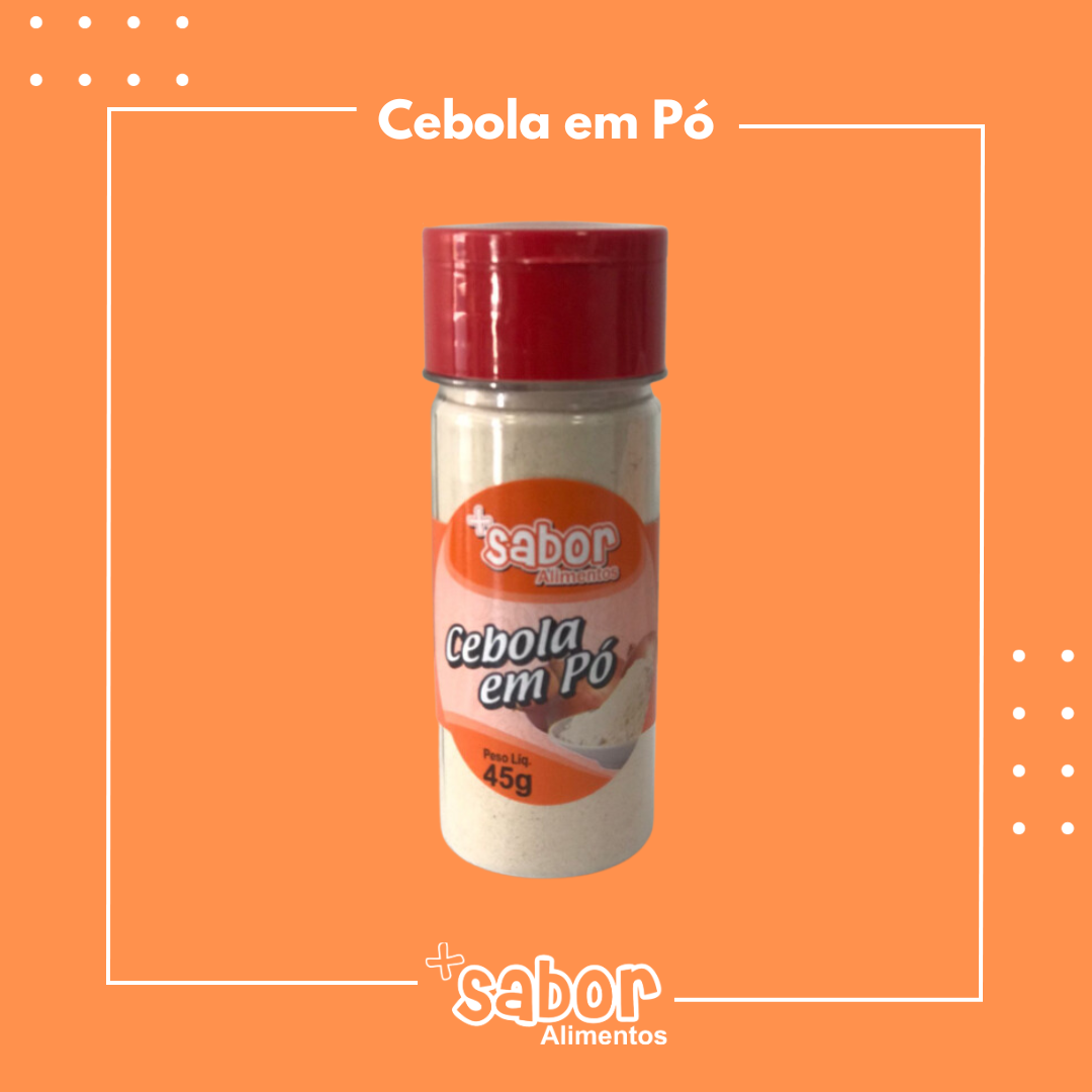 Cebola em Pó - 45g - Caixa com 10 Unidades