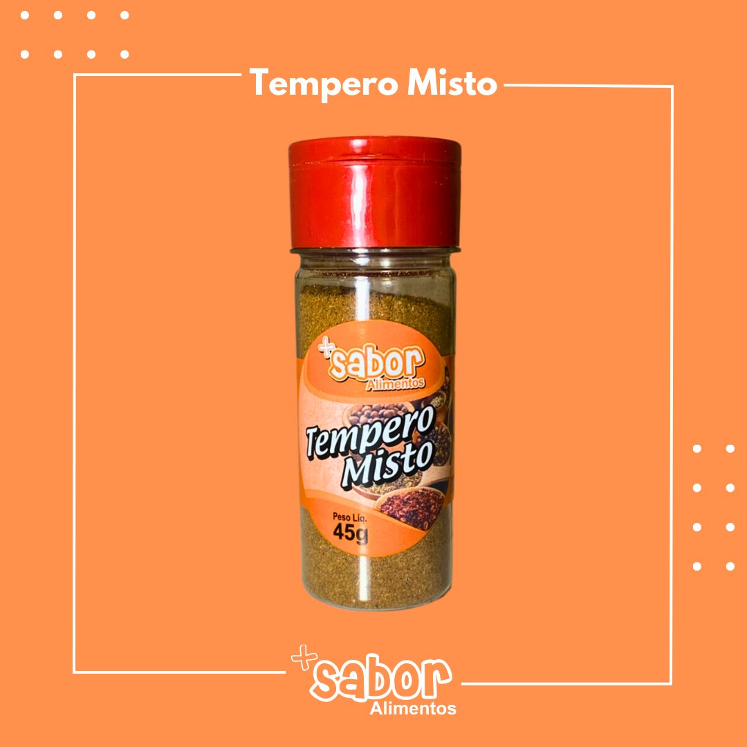 Tempero Misto - 70g - Caixa com 10 Unidades