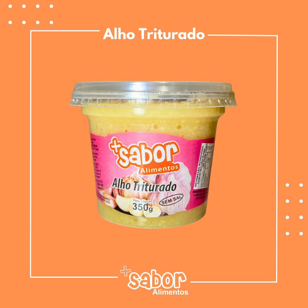 Alho Triturado - 350g - Caixa com 10 Unidades