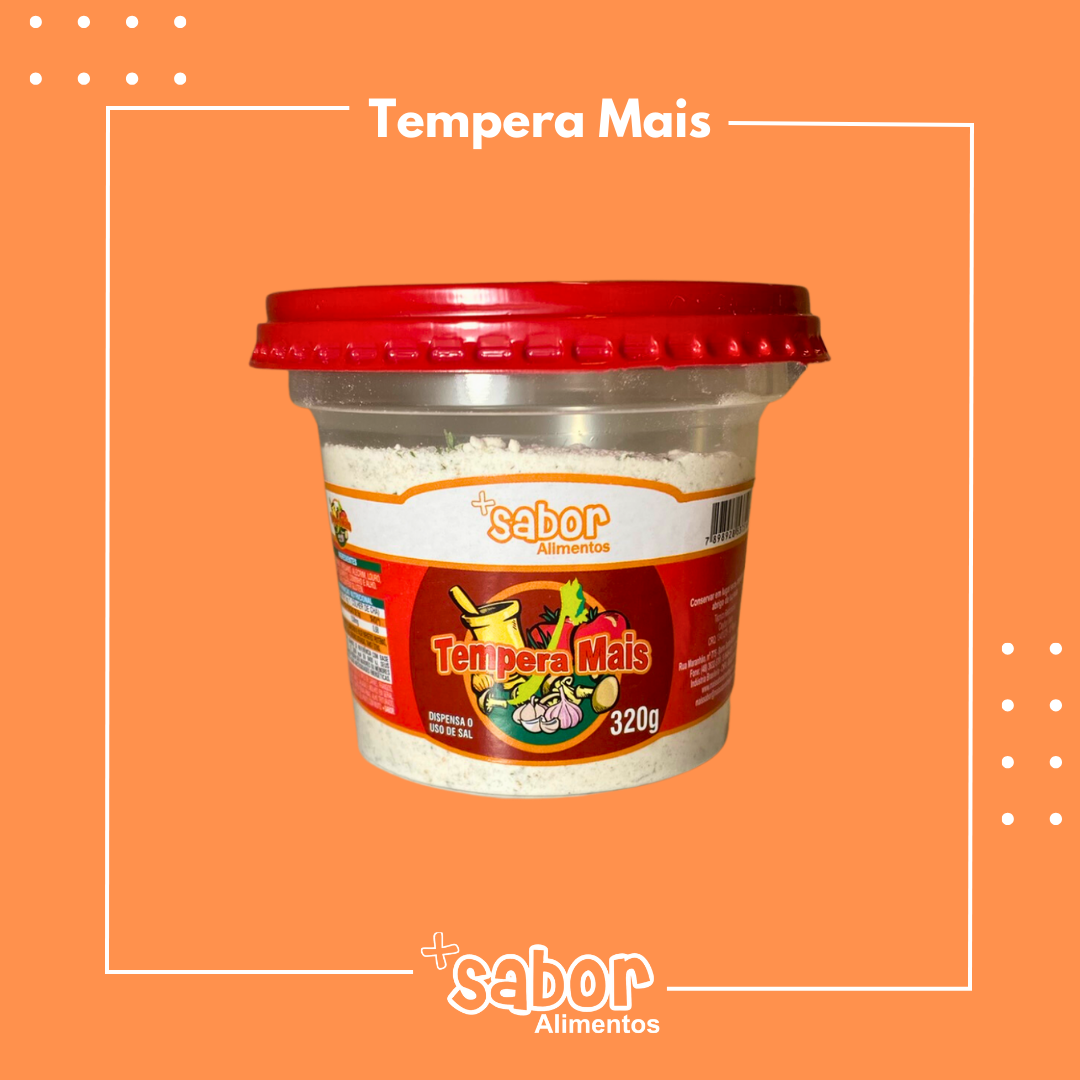 Tempera Mais - 320g - Caixa com 10 Unidades