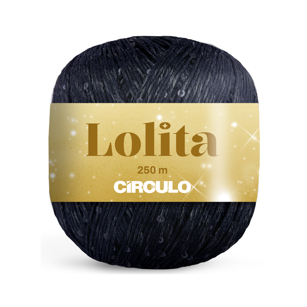 Fio Lolita 100g/250m Círculo - 8990 - Preto