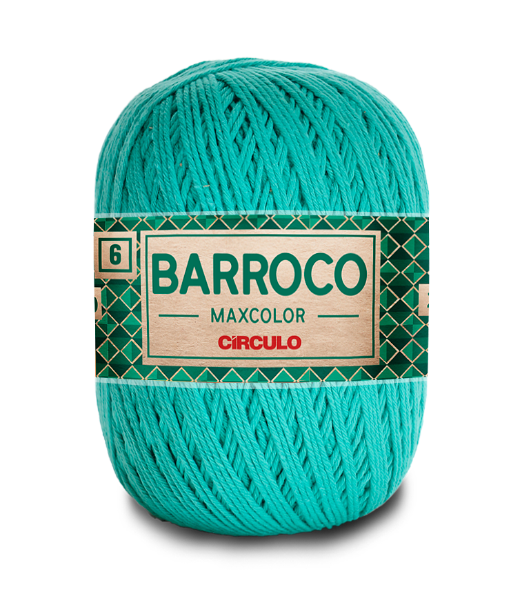 Barbante Barroco Maxcolor N.6 400gr Círculo - 5669 - Tiffany