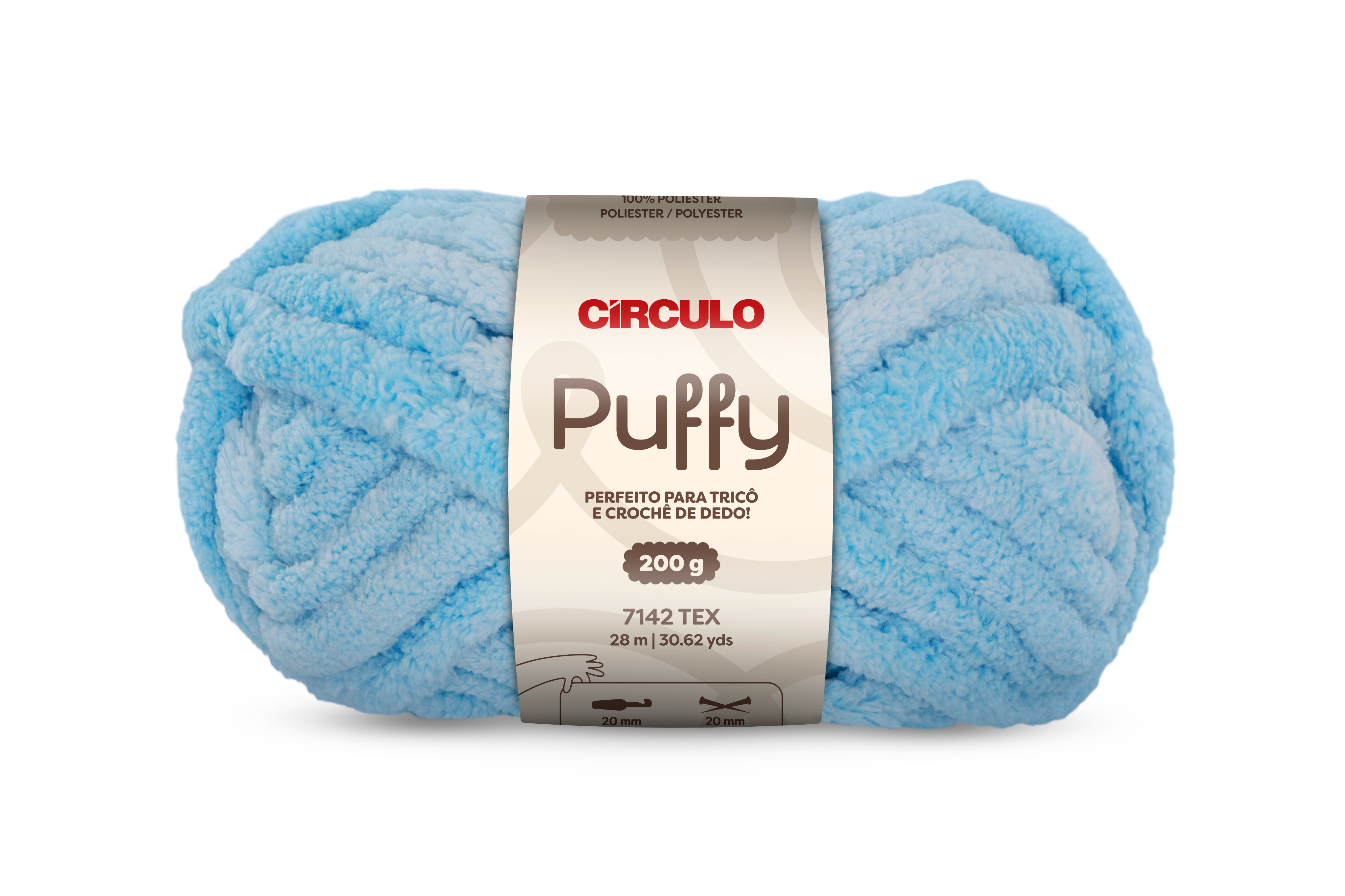 Fio Puffy 100g Círculo - 2031 - Azul Real