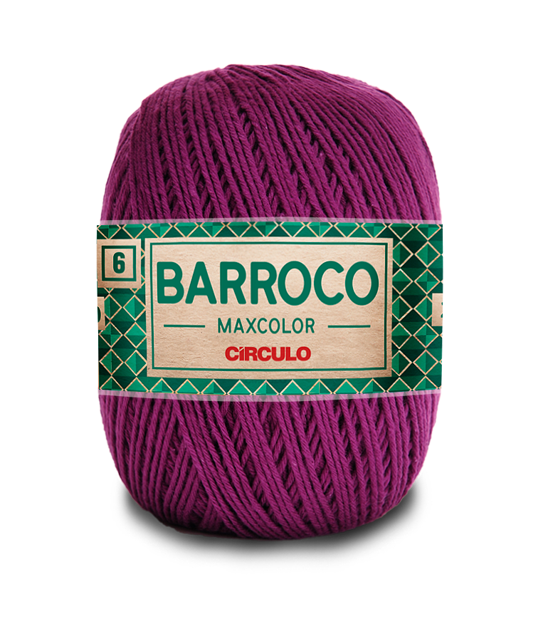 Barbante Barroco Maxcolor N.6 400gr Círculo - 6375 - Uva