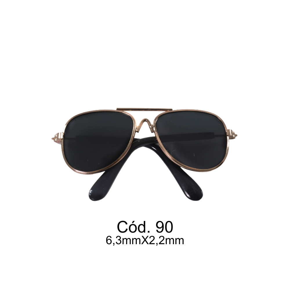 Óculos para Amigurumi Metal Círculo - 90